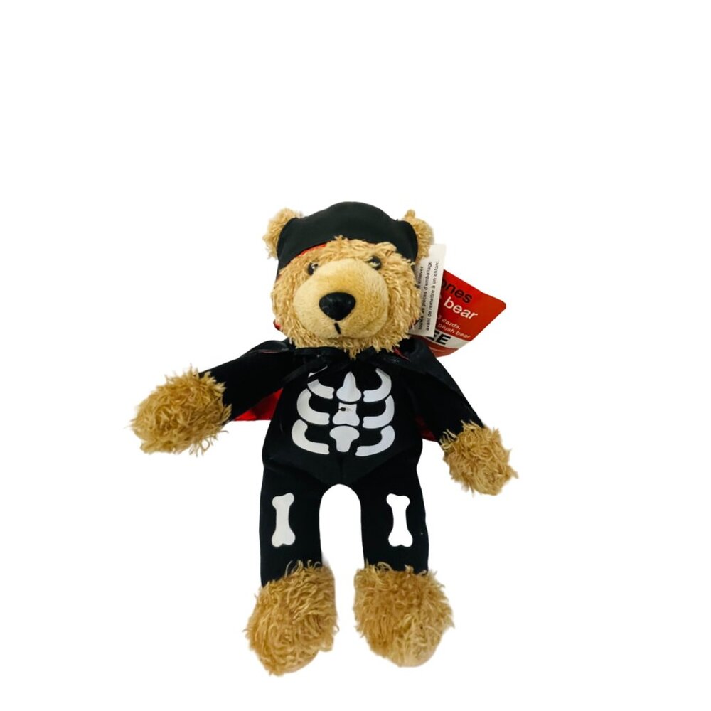 Halloween Skeleton Teddy Bear By American Greetings 10" Middle Bone has a Peel M